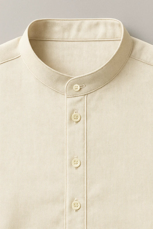 Classic Cotton Shalwar Kameez – Beige