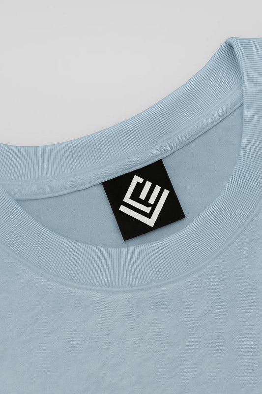 Premium Cotton T-Shirt – Light Blue