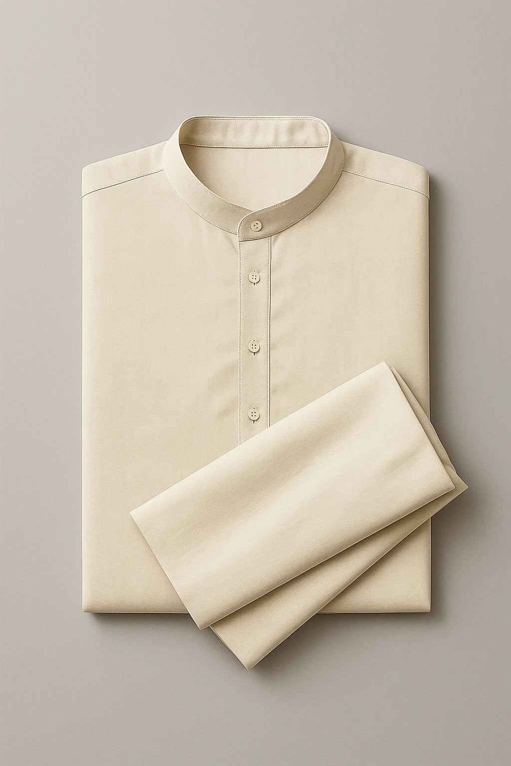 Classic Cotton Shalwar Kameez – Beige
