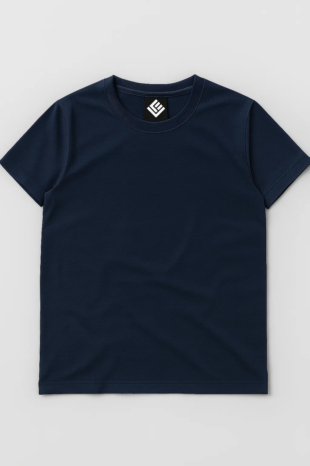 Premium Cotton T-Shirt – Navy Blue