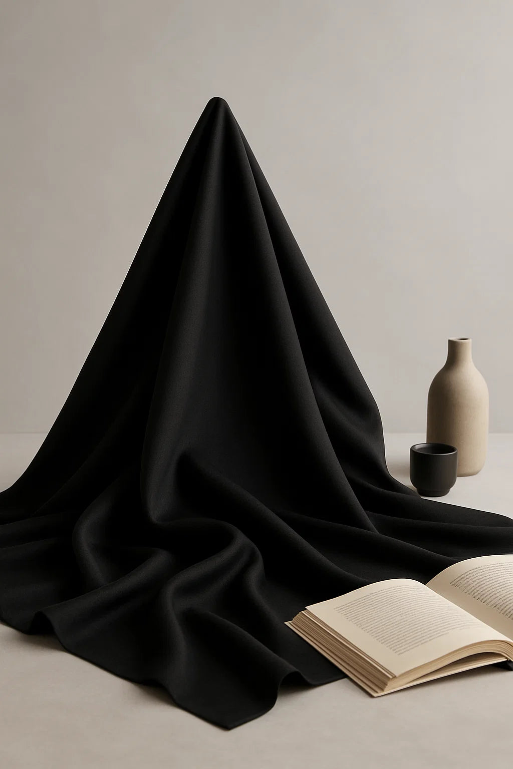 Premium 2-Piece Unstitched -  Black