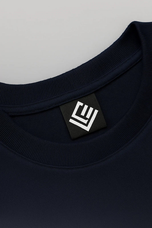 Premium Cotton T-Shirt – Navy Blue