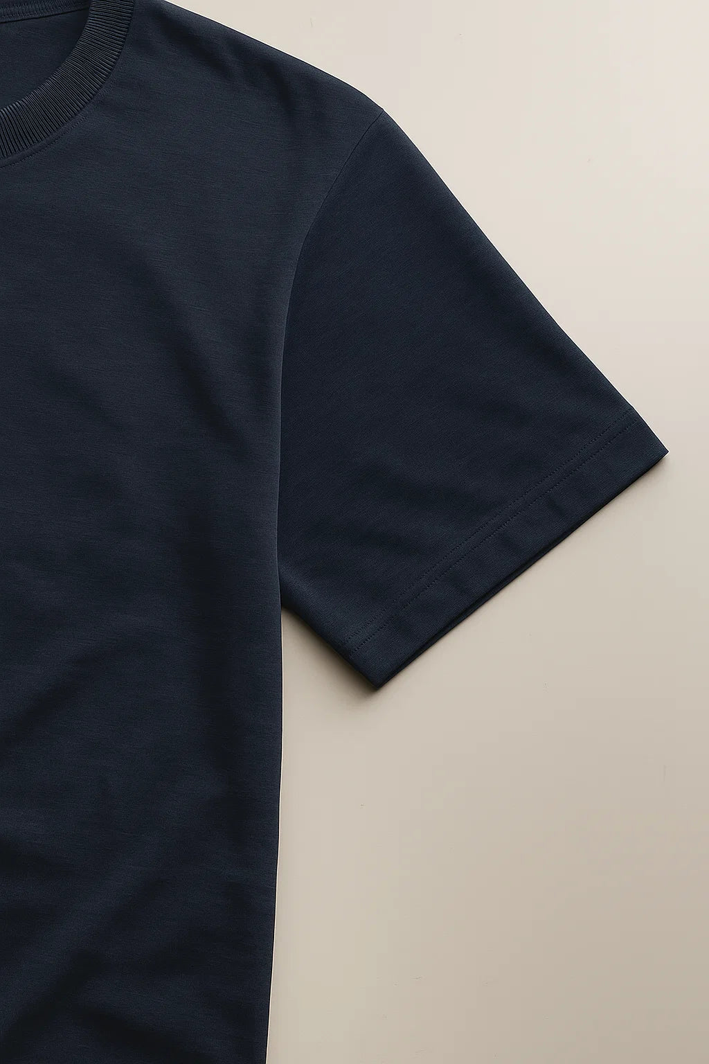 Premium Cotton T-Shirt – Navy Blue