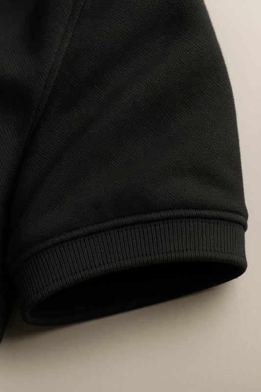 Essential Cotton Polo – Black