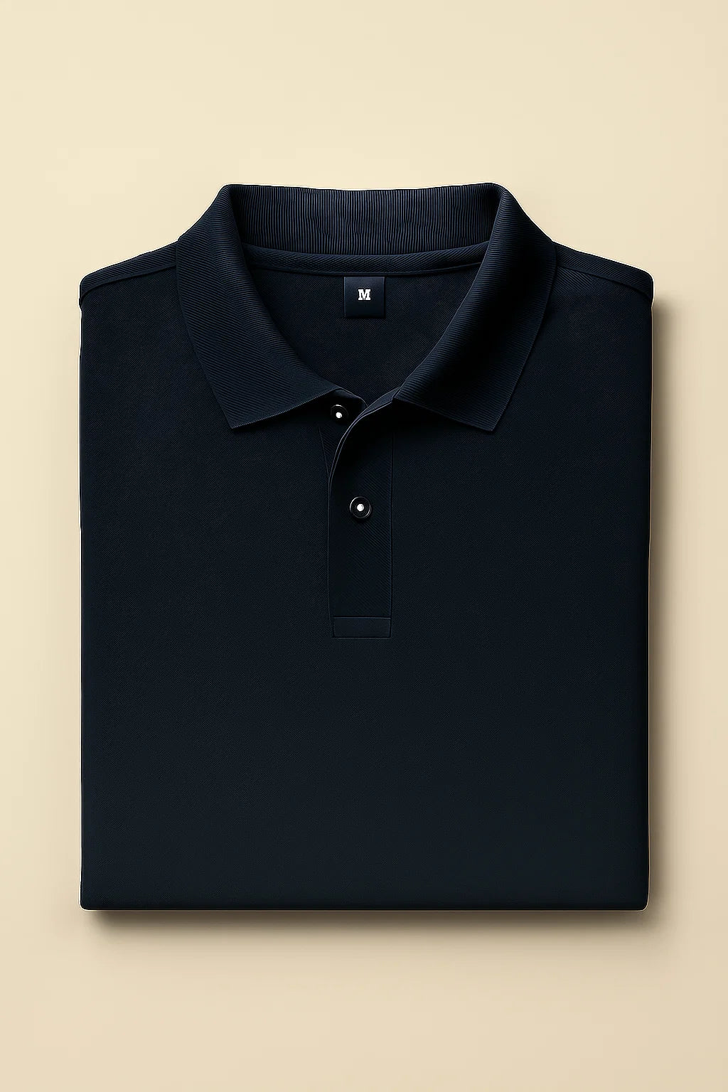 Essential Cotton Polo – Navy Blue