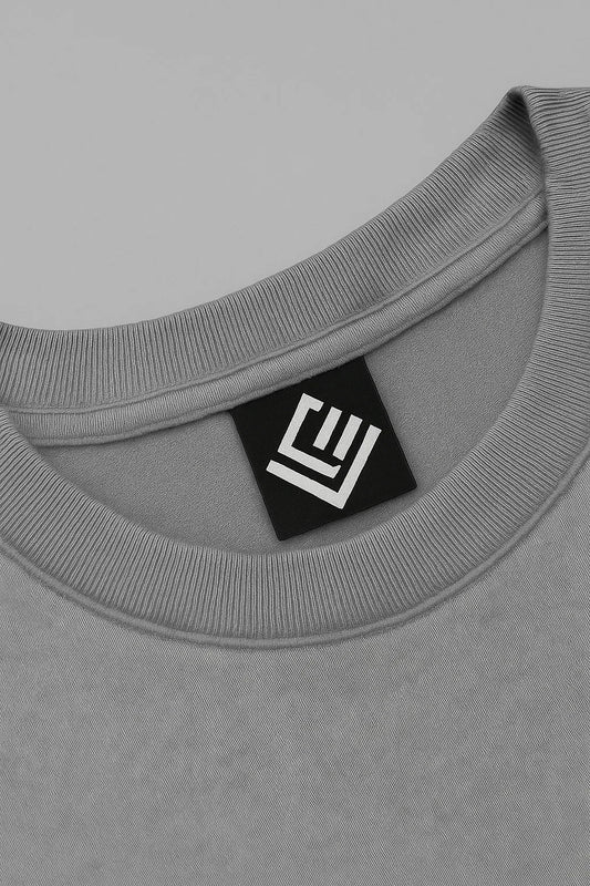 Premium Cotton T-Shirt – Grey