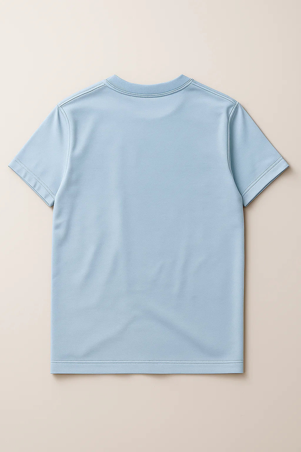 Premium Cotton T-Shirt – Light Blue
