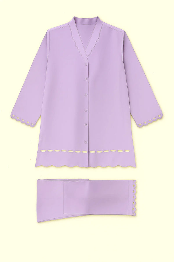 Premium 2-Piece Unstitched -  Lilac