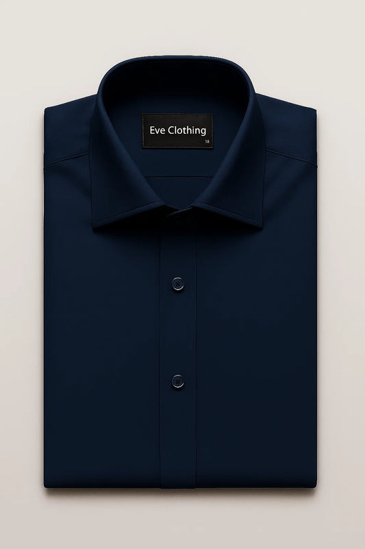 Premium Formal Shirt – Navy Blue