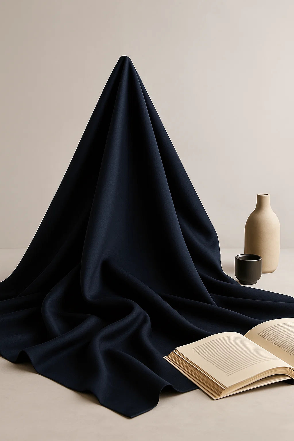 Premium 2-Piece Unstitched -  Navy Blue