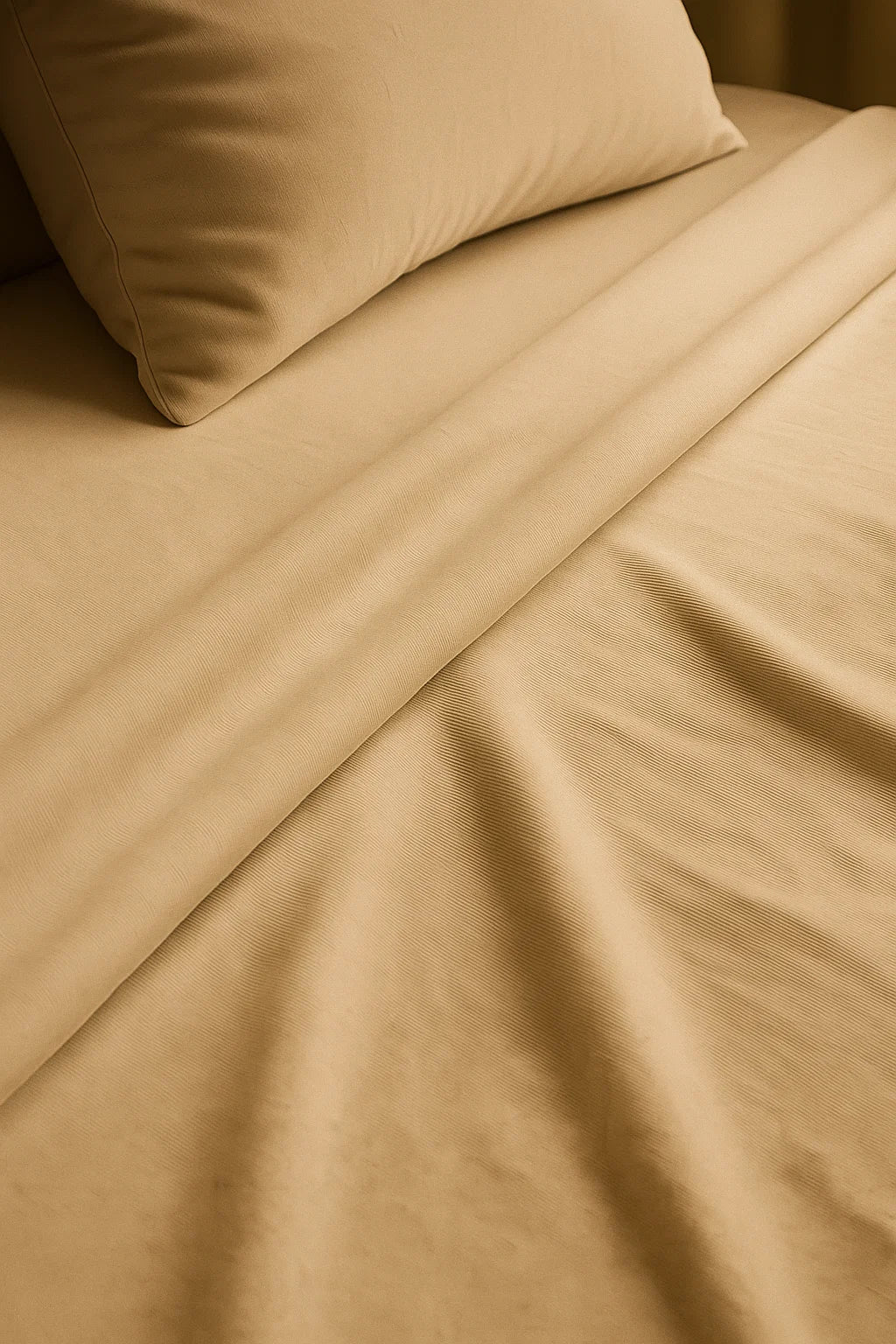 Classic Plain Bed Sheet Set - Beige
