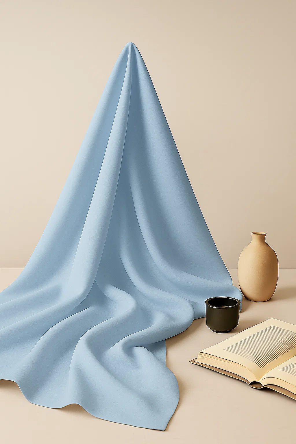 Premium 2-Piece Unstitched -  Light Blue