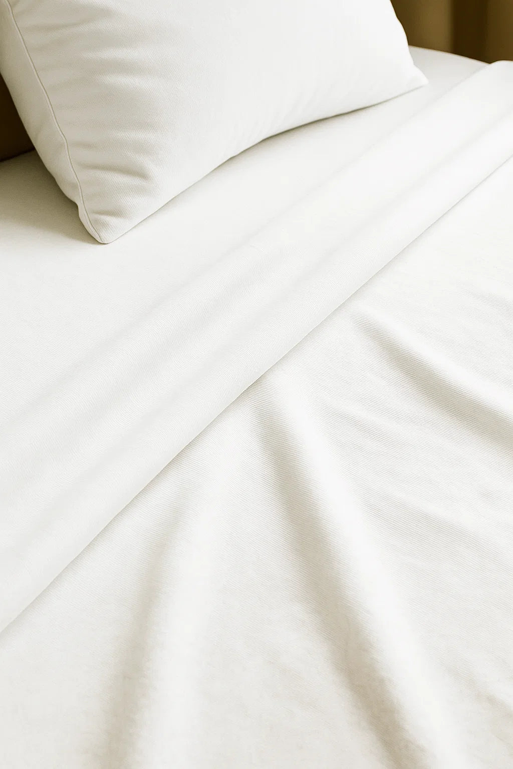 Classic Plain Bed Sheet Set - White